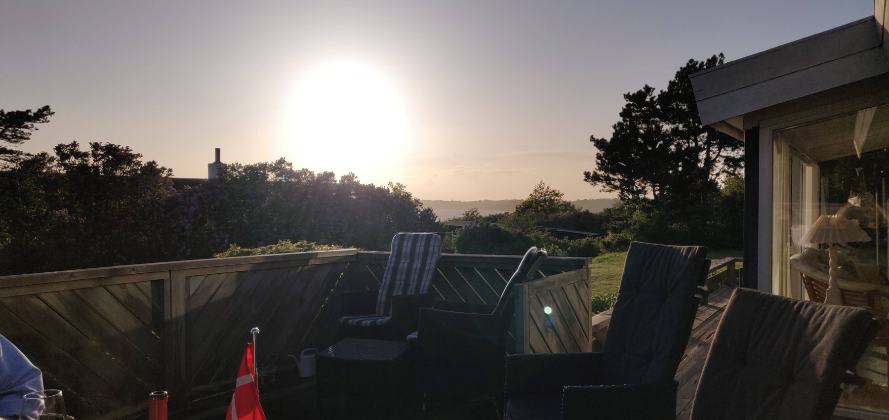 Terrassen ved sommerhuset